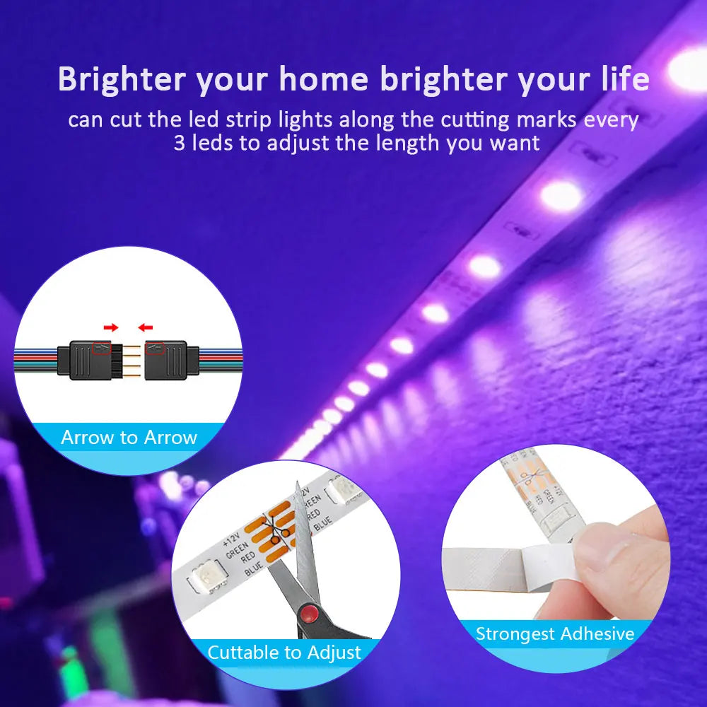 Zelvora LumiStrip™ — RGB Color Changing LED Strip Lights