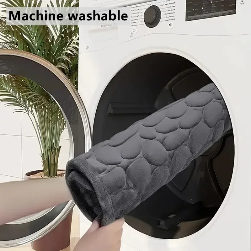 Zelvora StoneStep™ — Luxury 3D Pebble Bath Mat