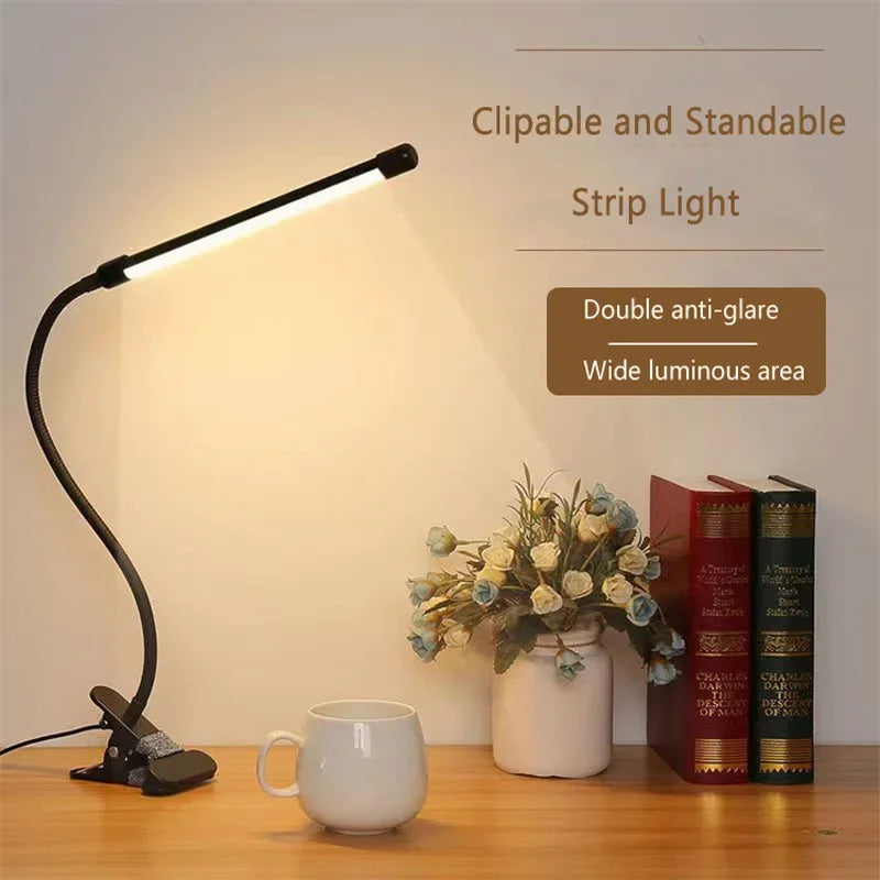 Zelvora LumiClip Pro™ — LED Clip On Luxury Desk Lamp