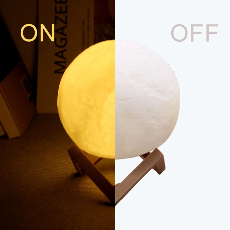 Zelvora LunaOrb™ — 3D LED Moon Lamp Night Light
