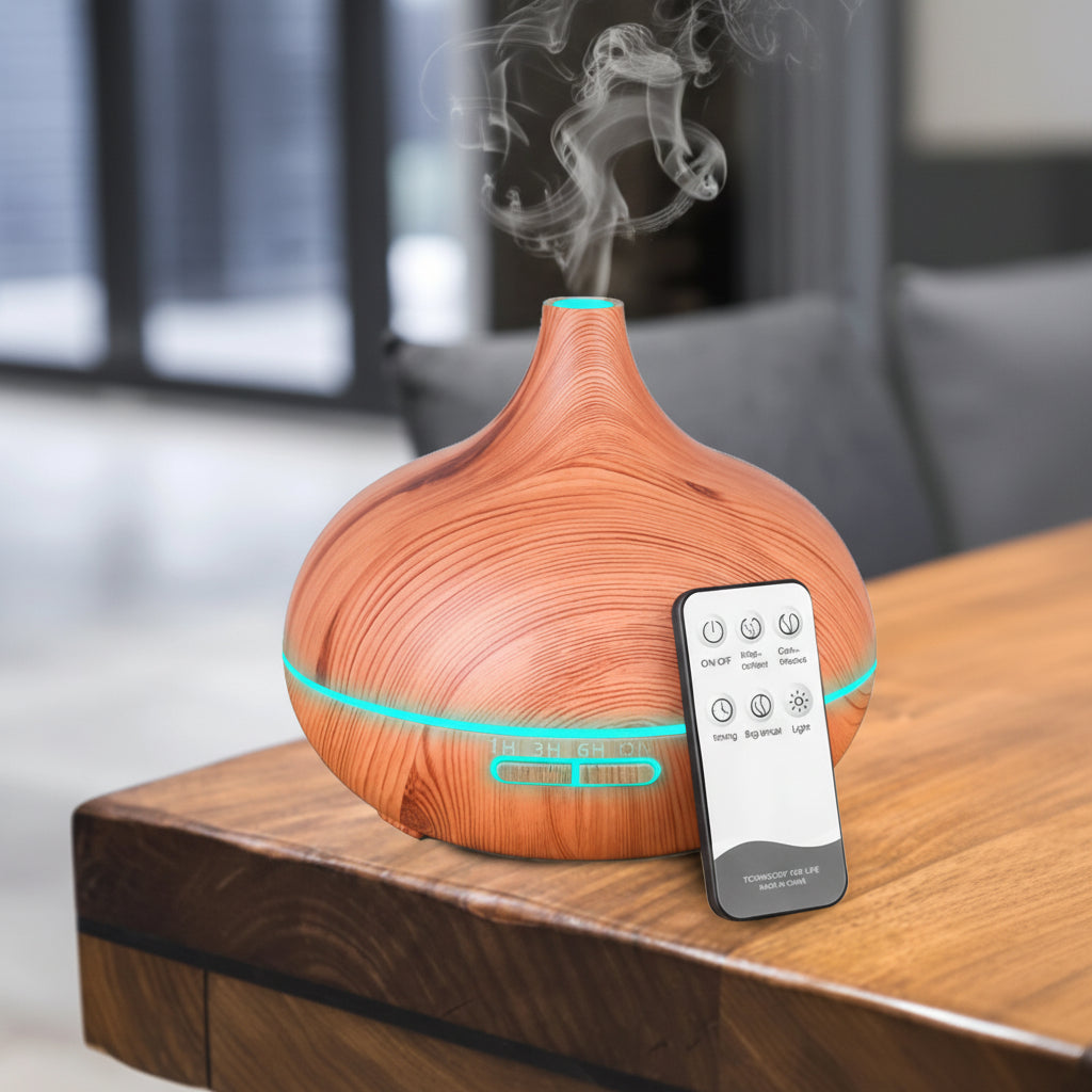 Zelvora AromaLux™ — Luxury Ultrasonic Essential Oil Diffuser
