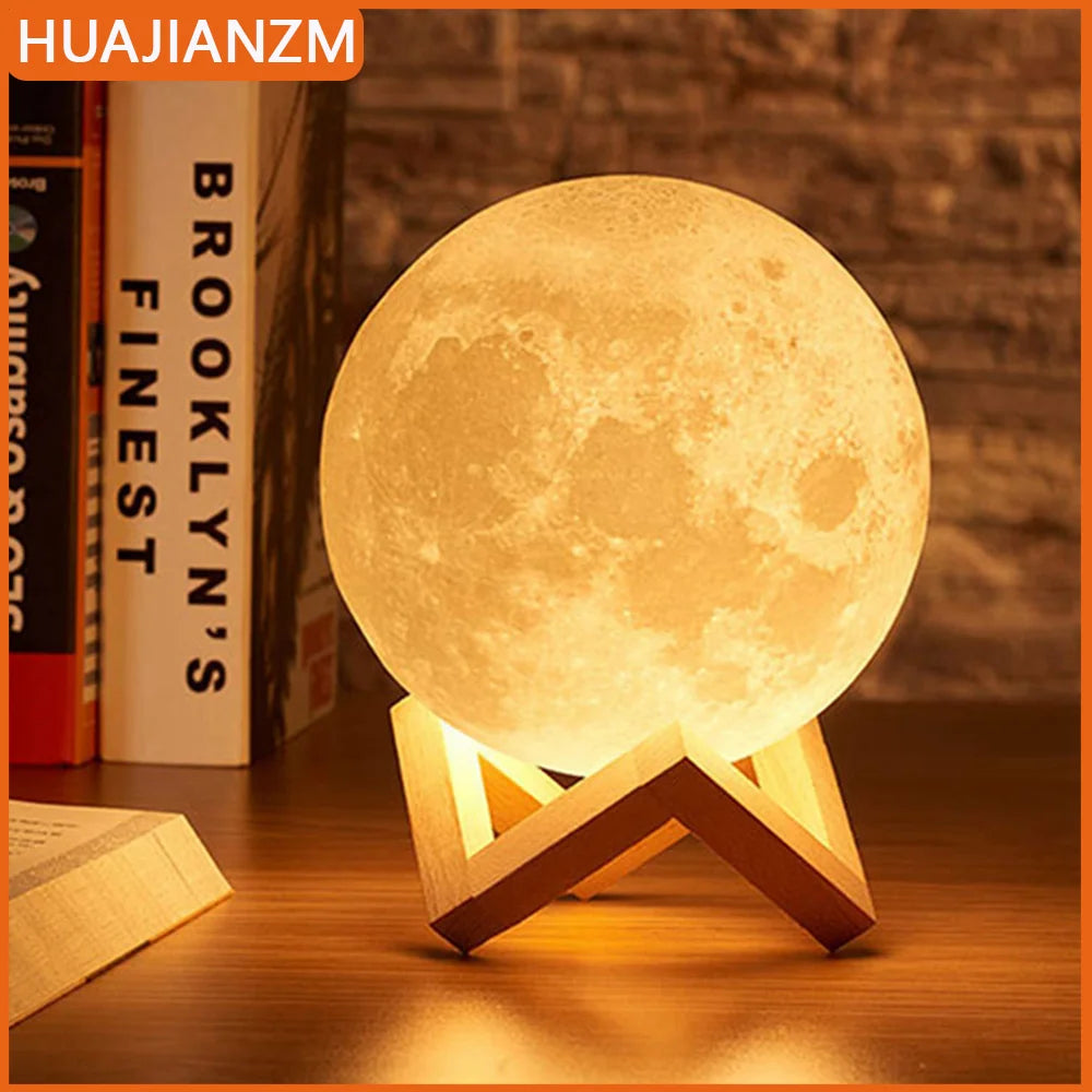 Zelvora LunaOrb™ — 3D LED Moon Lamp Night Light