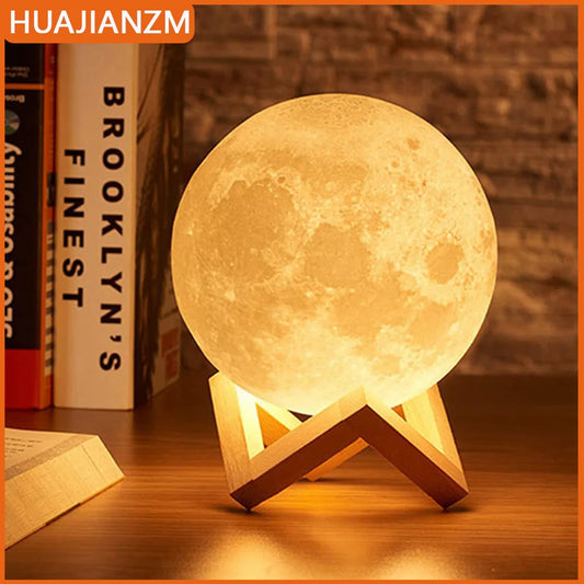 Zelvora LunaOrb™ — 3D LED Moon Lamp Night Light
