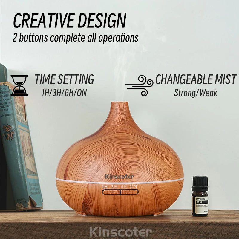 Zelvora AromaLux™ — Luxury Ultrasonic Essential Oil Diffuser