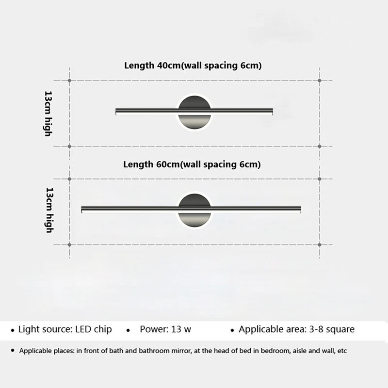 Zelvora LunaGlow™ — Modern LED Bathroom Mirror