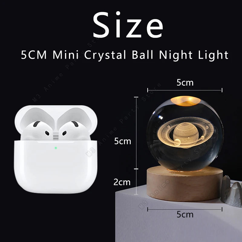 Zelvora CrystalGlow™ — 3D Planetary Crystal Ball Night Light