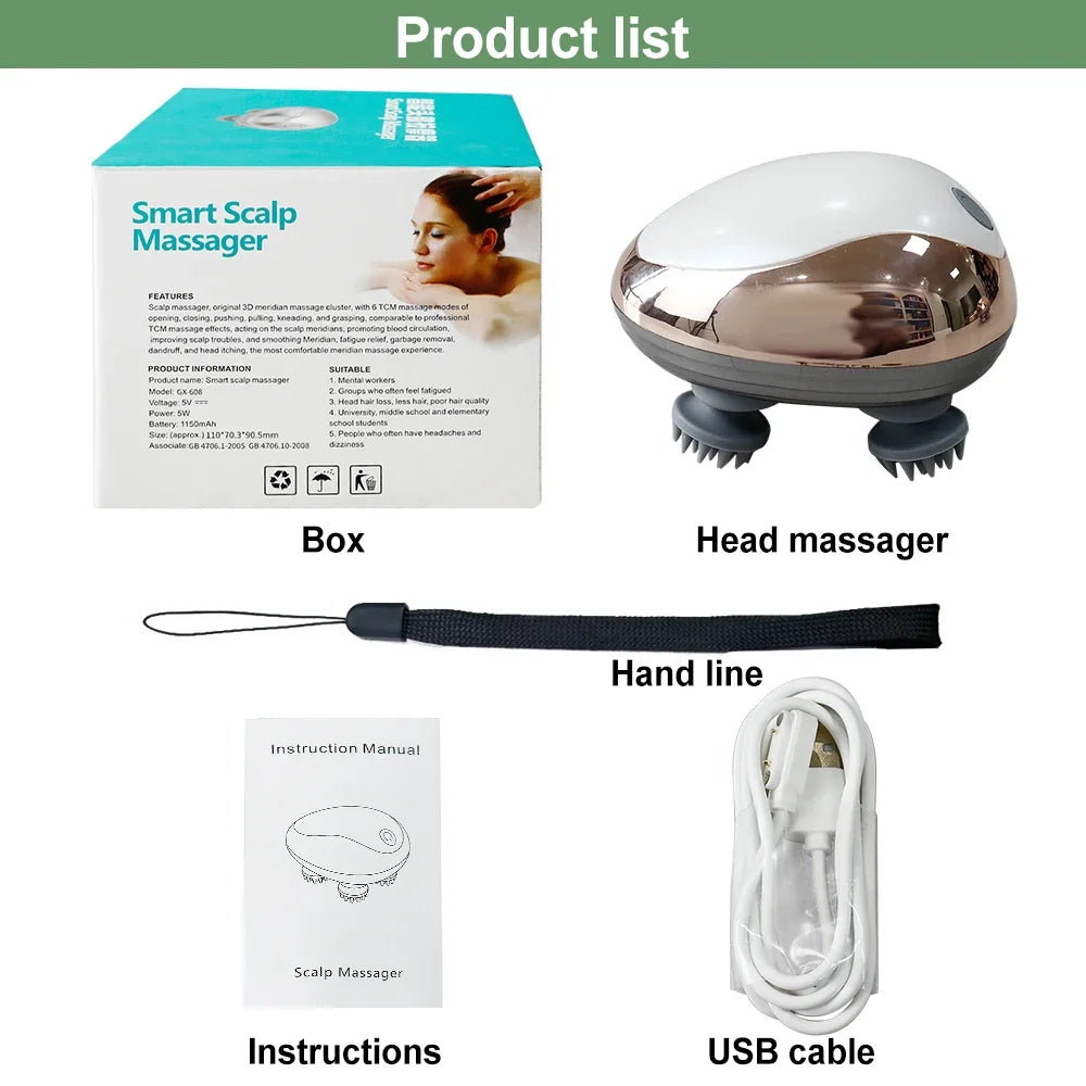 Zelvora ScalpRitual™ — Electric Scalp & Head Massager