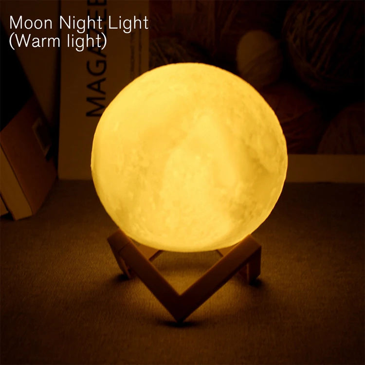 Zelvora LunaOrb™ — 3D LED Moon Lamp Night Light